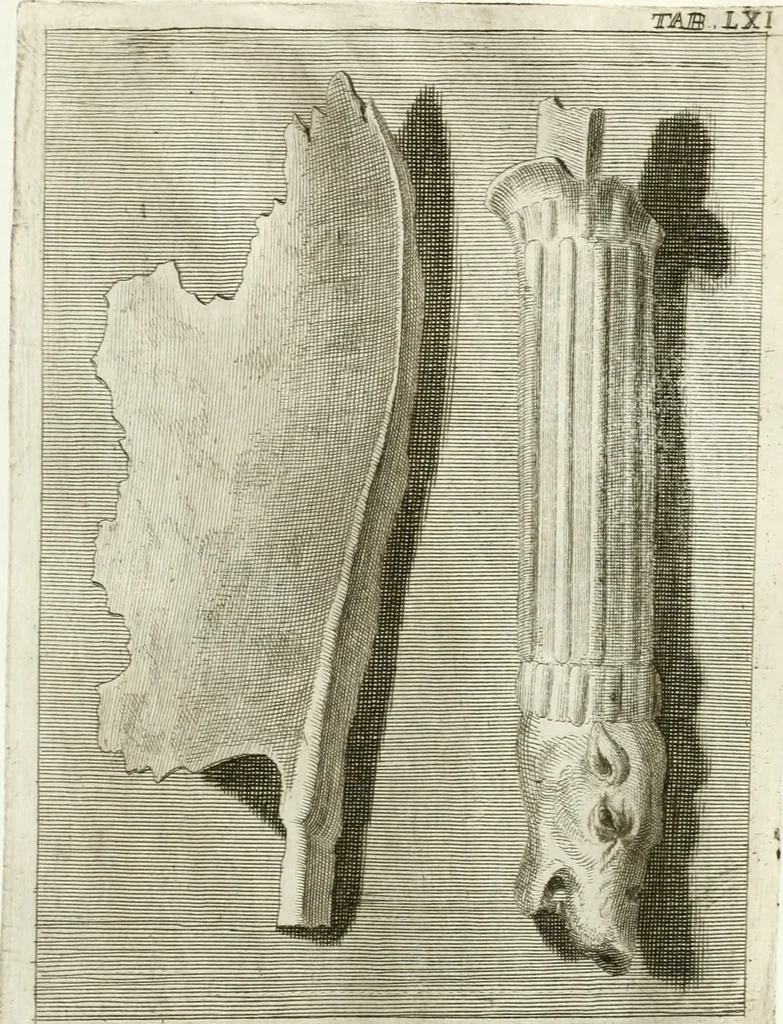 An illustration from Antiquitatis reliquiae a marchione Jacobo Musellio collectae, tabulis incisae et brevisibus explicationibus illustratae, 1756, leaf 192