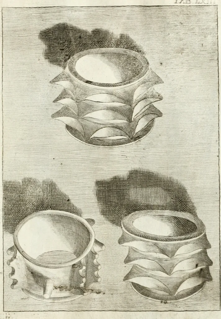 An illustration from Antiquitatis reliquiae a marchione Jacobo Musellio collectae, tabulis incisae et brevisibus explicationibus illustratae, 1756, leaf 196