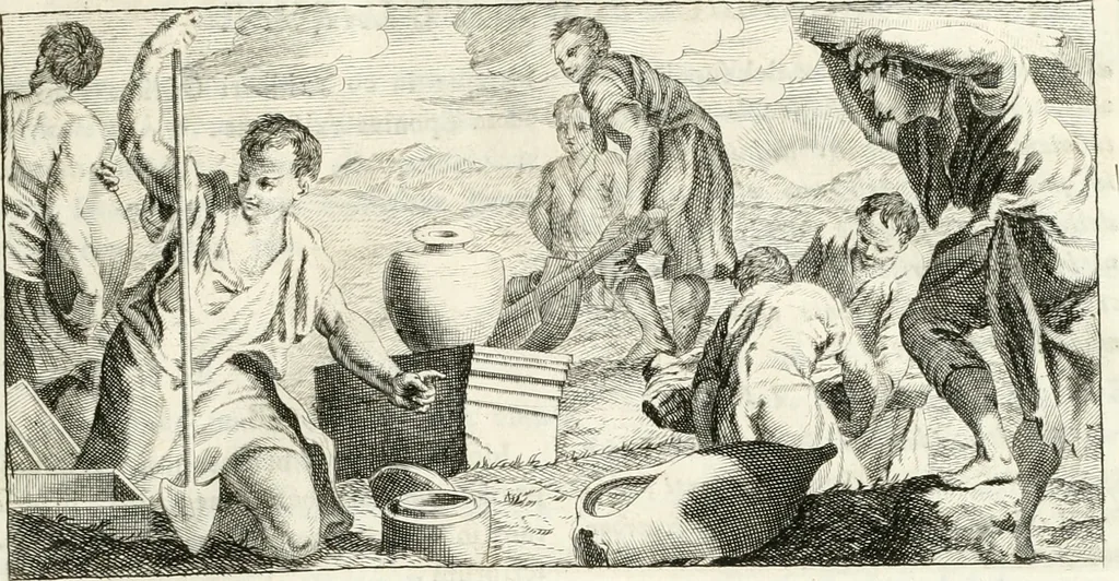 An illustration from Antiquitatis reliquiae a marchione Jacobo Musellio collectae, tabulis incisae et brevisibus explicationibus illustratae, 1756, leaf 24