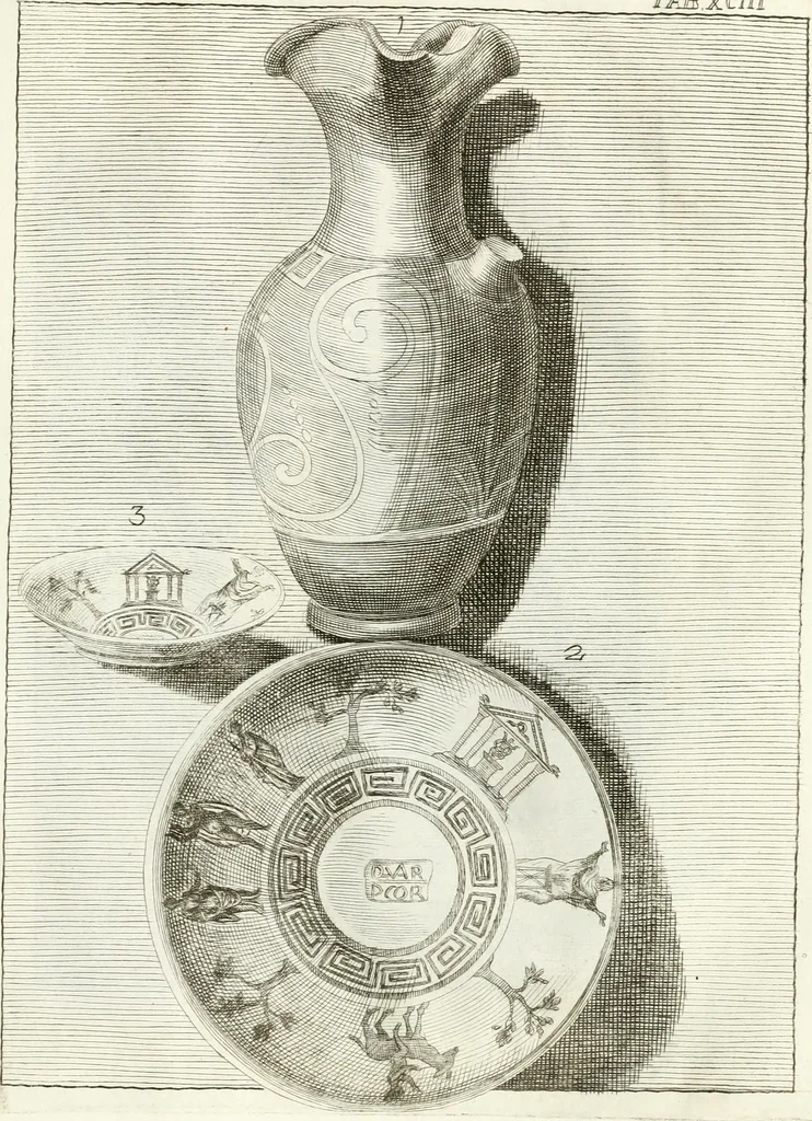 An illustration from Antiquitatis reliquiae a marchione Jacobo Musellio collectae, tabulis incisae et brevisibus explicationibus illustratae, 1756, leaf 252