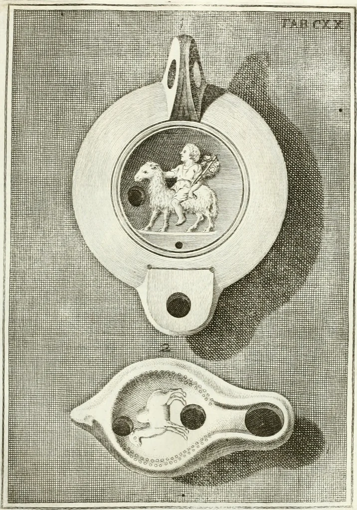 An illustration from Antiquitatis reliquiae a marchione Jacobo Musellio collectae, tabulis incisae et brevisibus explicationibus illustratae, 1756, leaf 306