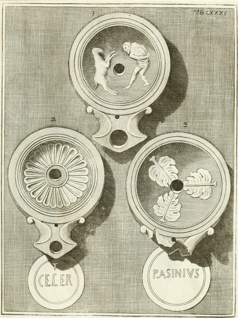 An illustration from Antiquitatis reliquiae a marchione Jacobo Musellio collectae, tabulis incisae et brevisibus explicationibus illustratae, 1756, leaf 328