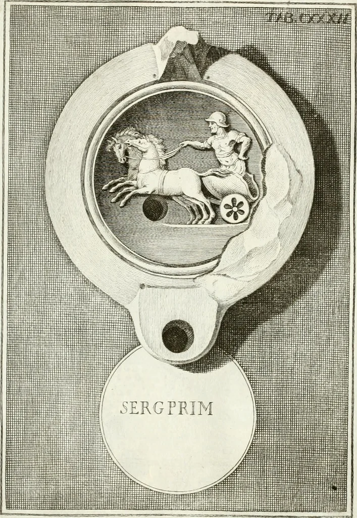An illustration from Antiquitatis reliquiae a marchione Jacobo Musellio collectae, tabulis incisae et brevisibus explicationibus illustratae, 1756, leaf 330