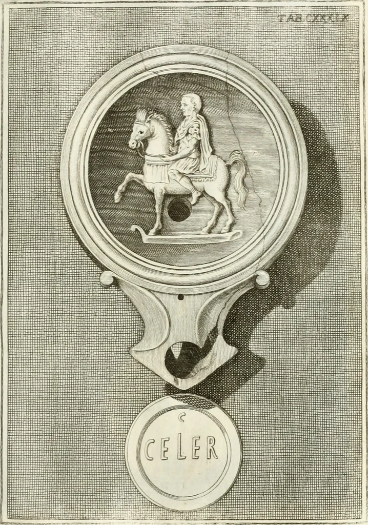 An illustration from Antiquitatis reliquiae a marchione Jacobo Musellio collectae, tabulis incisae et brevisibus explicationibus illustratae, 1756, leaf 344