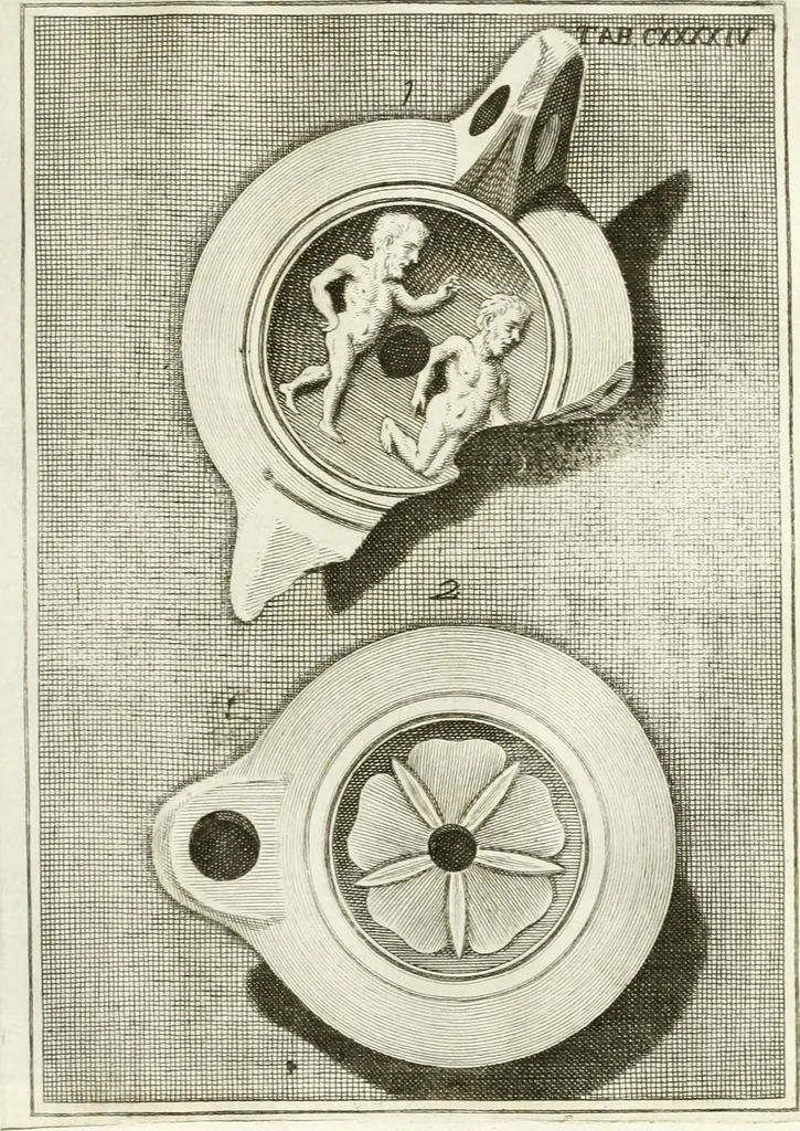 An illustration from Antiquitatis reliquiae a marchione Jacobo Musellio collectae, tabulis incisae et brevisibus explicationibus illustratae, 1756, leaf 354