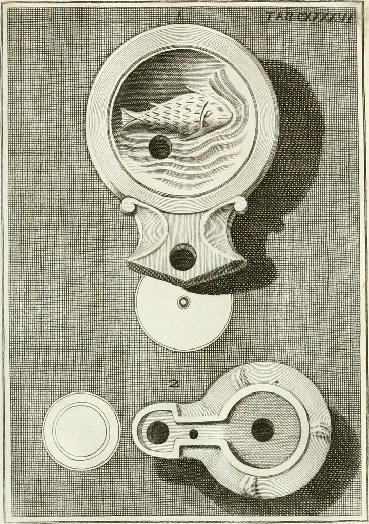 An illustration from Antiquitatis reliquiae a marchione Jacobo Musellio collectae, tabulis incisae et brevisibus explicationibus illustratae, 1756, leaf 358