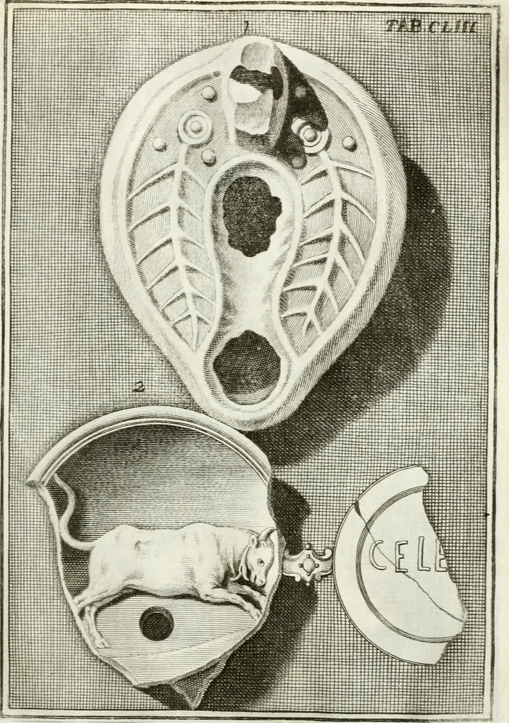 An illustration from Antiquitatis reliquiae a marchione Jacobo Musellio collectae, tabulis incisae et brevisibus explicationibus illustratae, 1756, leaf 372