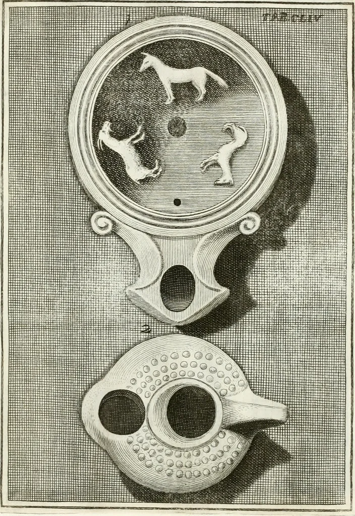 An illustration from Antiquitatis reliquiae a marchione Jacobo Musellio collectae, tabulis incisae et brevisibus explicationibus illustratae, 1756, leaf 374