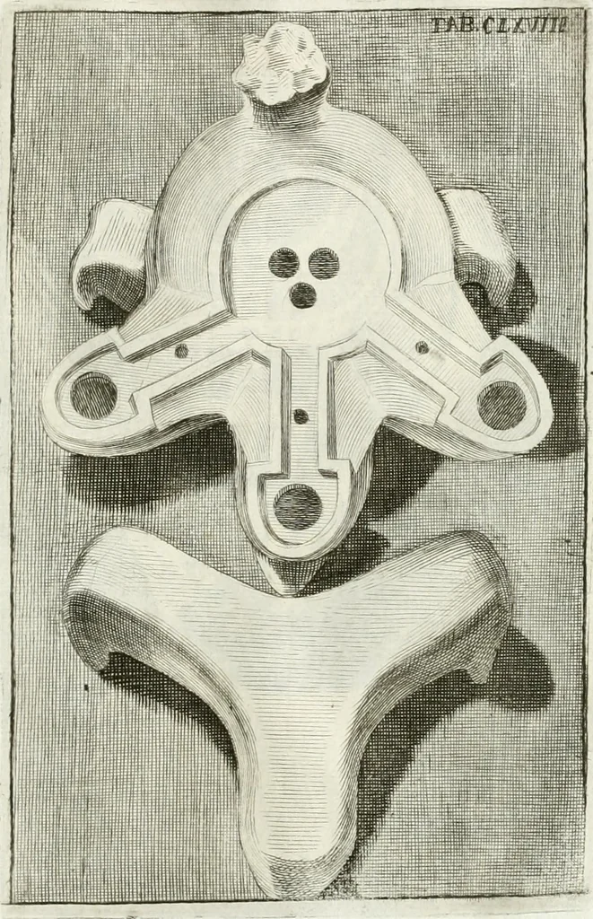 An illustration from Antiquitatis reliquiae a marchione Jacobo Musellio collectae, tabulis incisae et brevisibus explicationibus illustratae, 1756, leaf 402