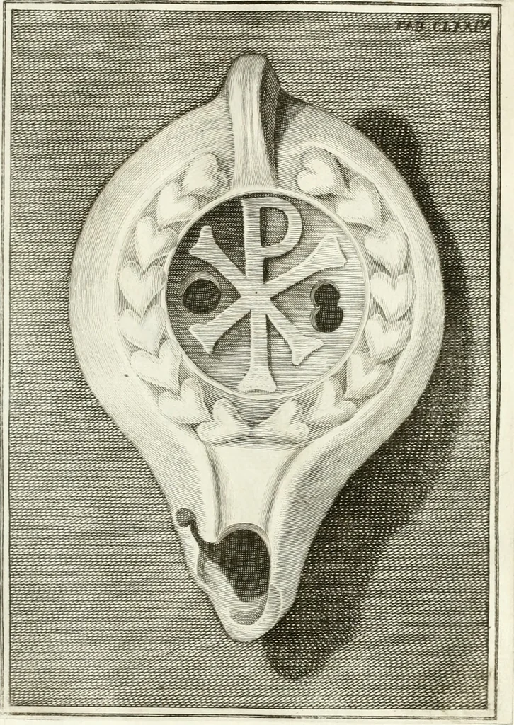 An illustration from Antiquitatis reliquiae a marchione Jacobo Musellio collectae, tabulis incisae et brevisibus explicationibus illustratae, 1756, leaf 414
