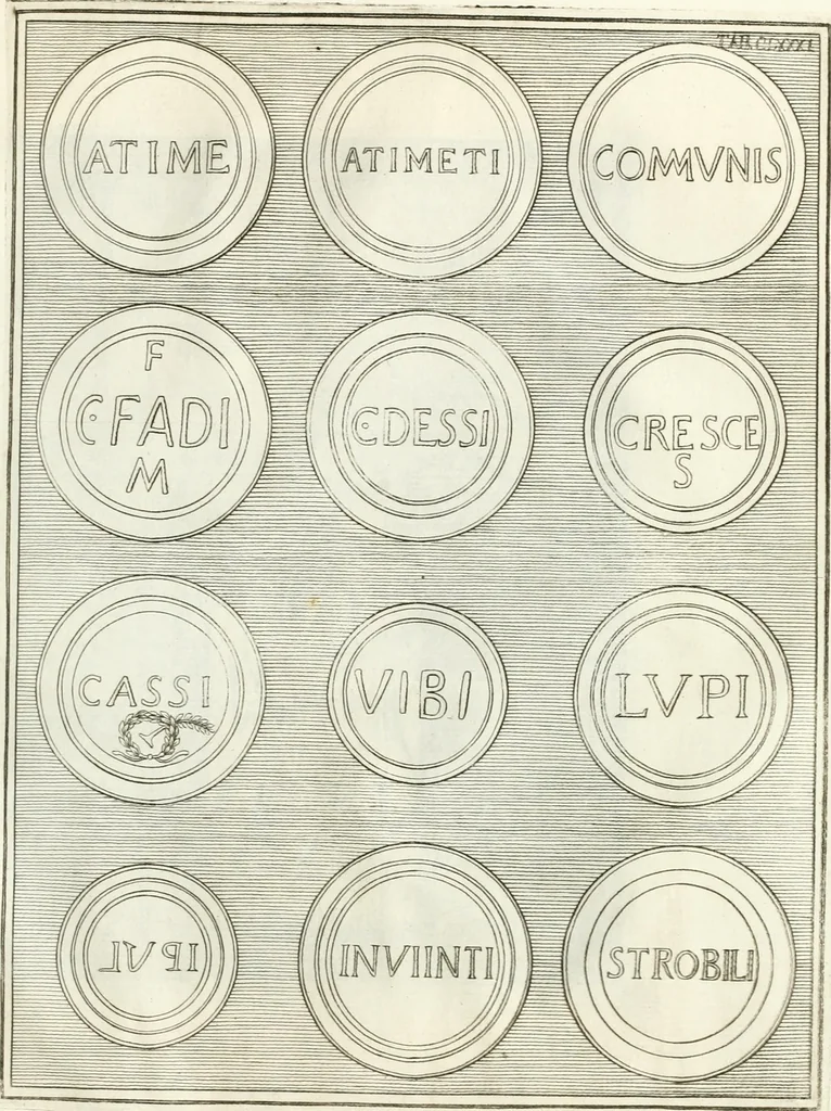 An illustration from Antiquitatis reliquiae a marchione Jacobo Musellio collectae, tabulis incisae et brevisibus explicationibus illustratae, 1756, leaf 428
