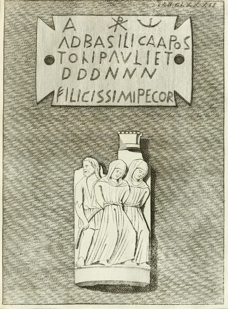 An illustration from Antiquitatis reliquiae a marchione Jacobo Musellio collectae, tabulis incisae et brevisibus explicationibus illustratae, 1756, leaf 430