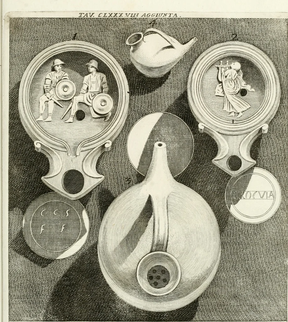 An illustration from Antiquitatis reliquiae a marchione Jacobo Musellio collectae, tabulis incisae et brevisibus explicationibus illustratae, 1756, leaf 442