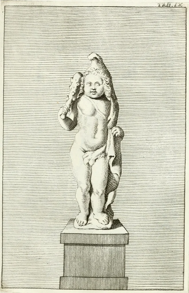An illustration from Antiquitatis reliquiae a marchione Jacobo Musellio collectae, tabulis incisae et brevisibus explicationibus illustratae, 1756, leaf 90