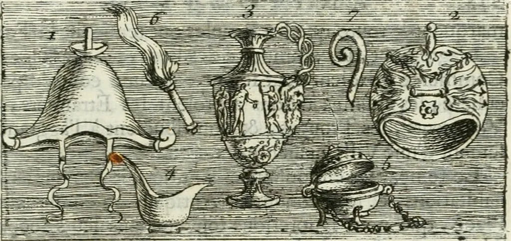 An illustration from Recueil d'antiquités egyptiennes, etrusques, grecques et romaines, 1756, leaf 284