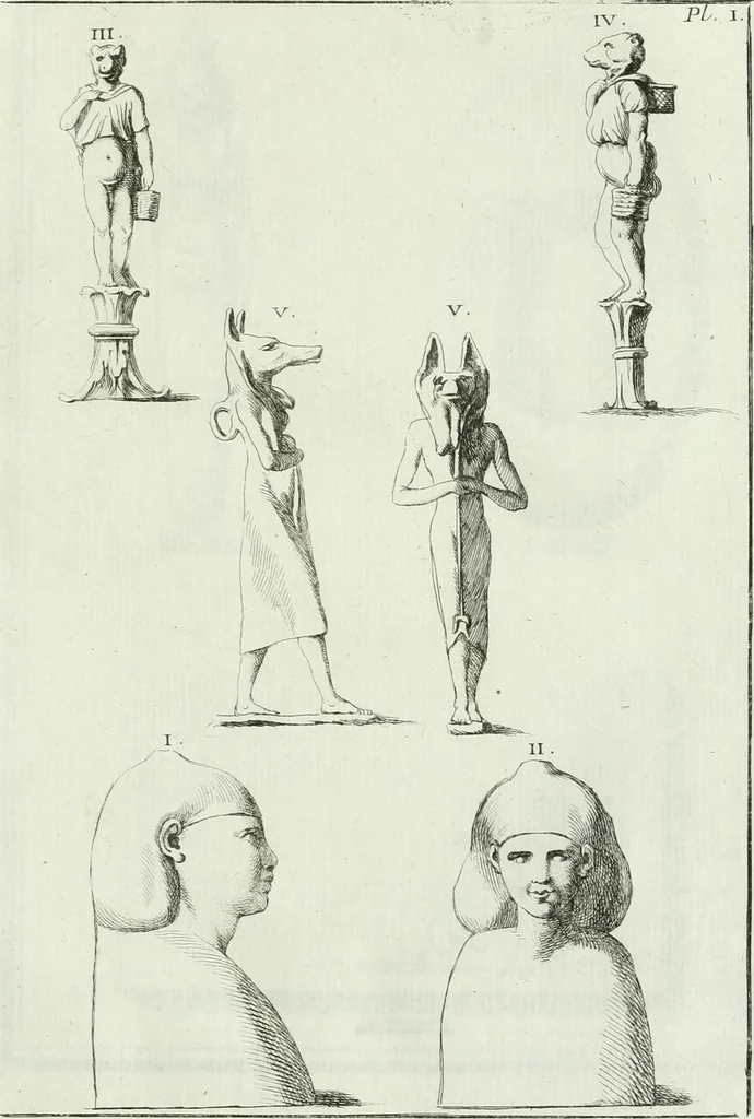 An illustration from Recueil d'antiquités egyptiennes, etrusques, grecques et romaines, 1756, leaf 446