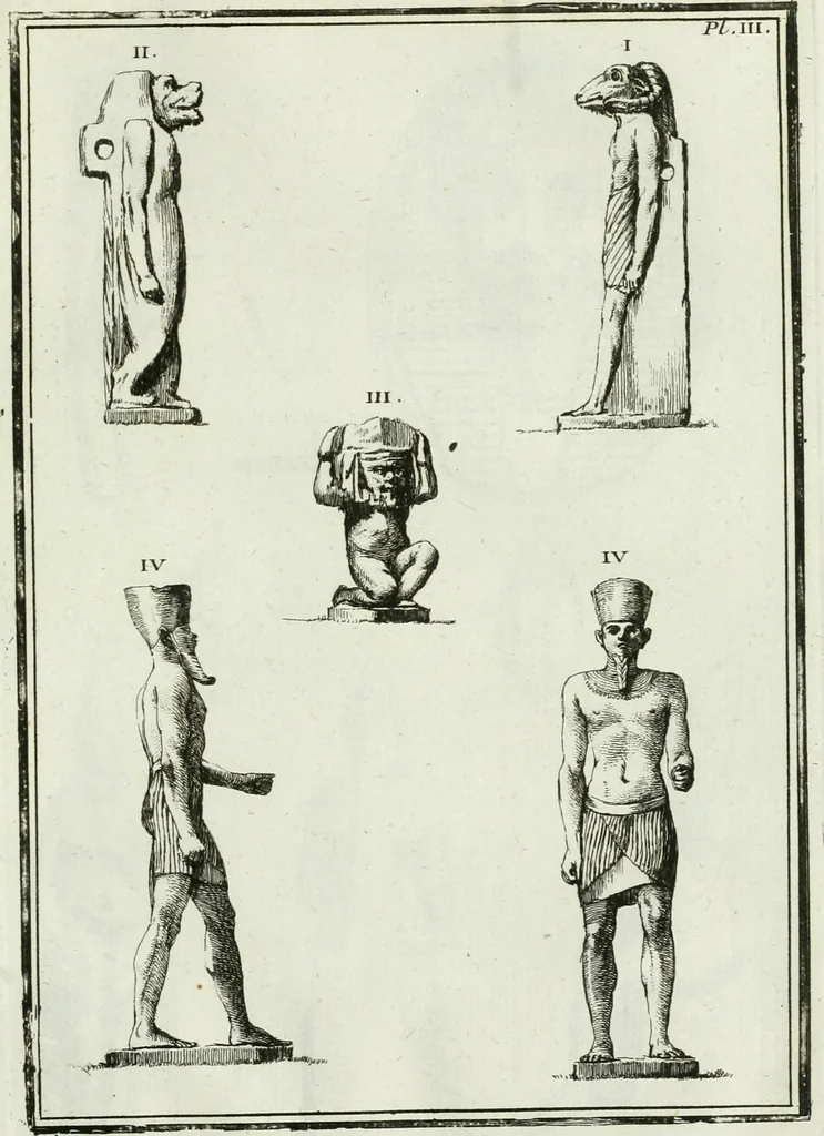 An illustration from Recueil d'antiquités egyptiennes, etrusques, grecques et romaines, 1756, leaf 450