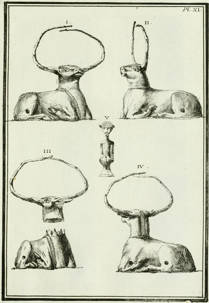 An illustration from Recueil d'antiquités egyptiennes, etrusques, grecques et romaines, 1756, leaf 466