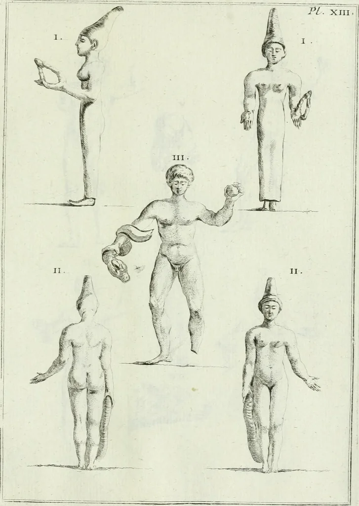 An illustration from Recueil d'antiquités egyptiennes, etrusques, grecques et romaines, 1756, leaf 470