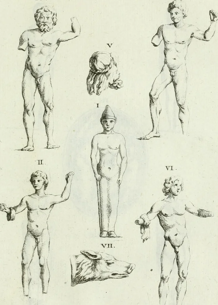 An illustration from Recueil d'antiquités egyptiennes, etrusques, grecques et romaines, 1756, leaf 472