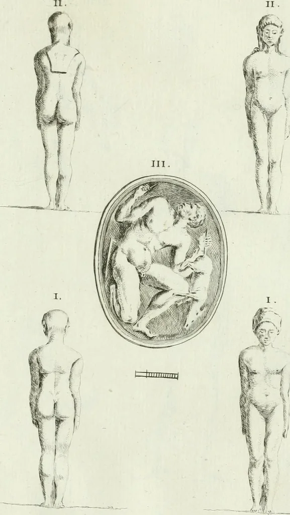An illustration from Recueil d'antiquités egyptiennes, etrusques, grecques et romaines, 1756, leaf 474
