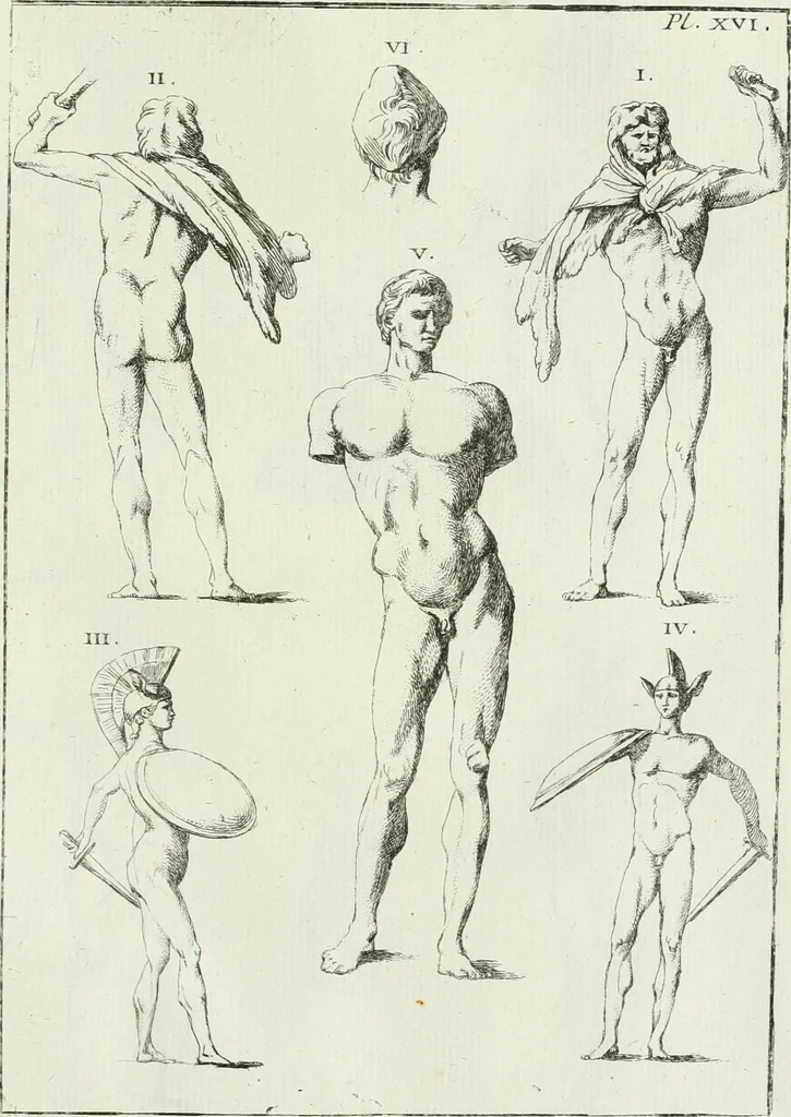 An illustration from Recueil d'antiquités egyptiennes, etrusques, grecques et romaines, 1756, leaf 476