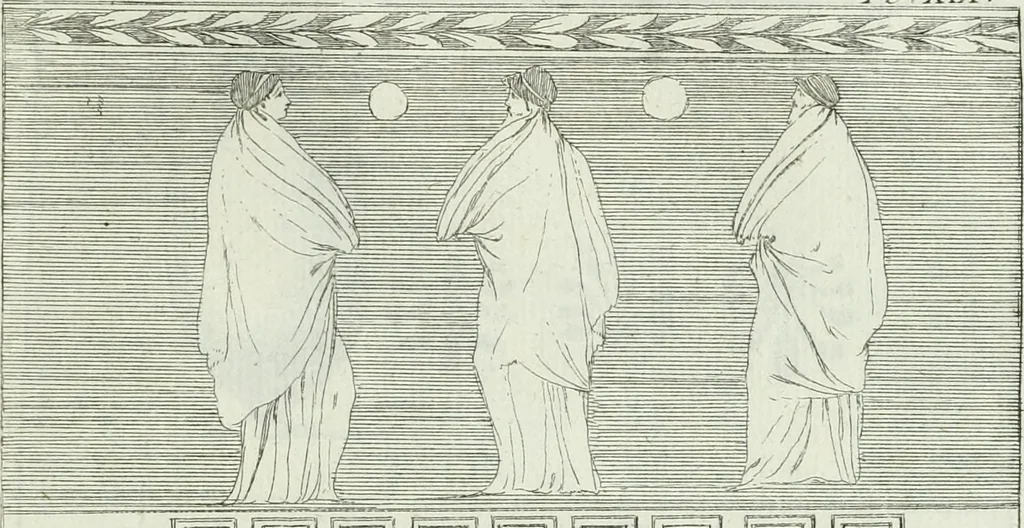 An illustration from Recueil d'antiquités egyptiennes, etrusques, grecques et romaines, 1756, leaf 482
