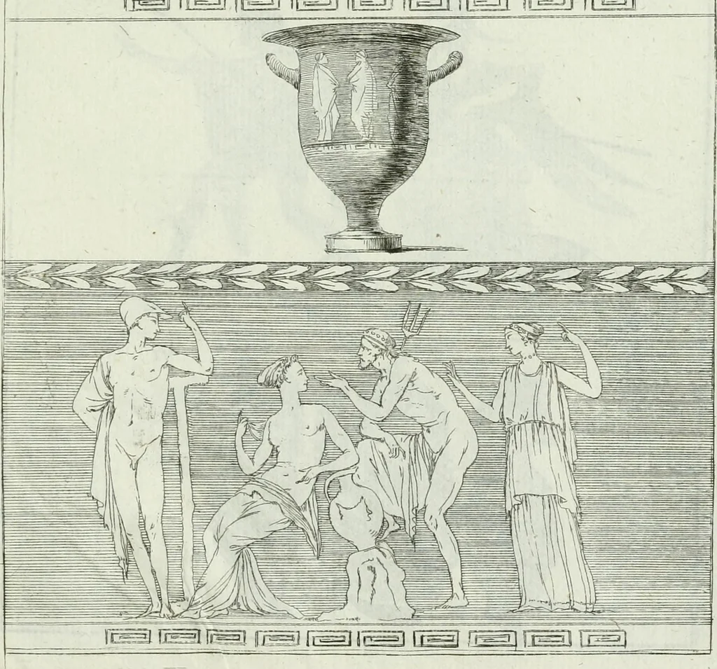 An illustration from Recueil d'antiquités egyptiennes, etrusques, grecques et romaines, 1756, leaf 482