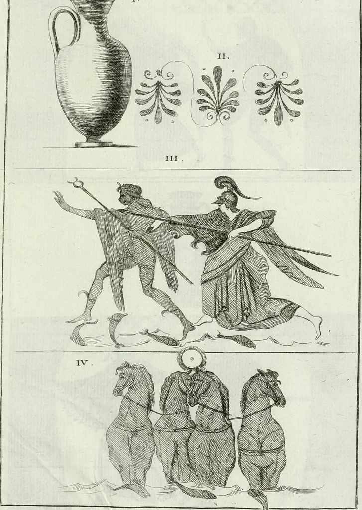An illustration from Recueil d'antiquités egyptiennes, etrusques, grecques et romaines, 1756, leaf 484