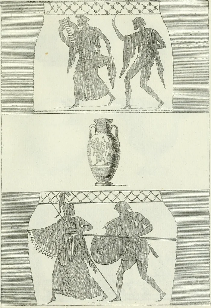 An illustration from Recueil d'antiquités egyptiennes, etrusques, grecques et romaines, 1756, leaf 486