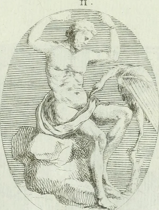 An illustration from Recueil d'antiquités egyptiennes, etrusques, grecques et romaines, 1756, leaf 500