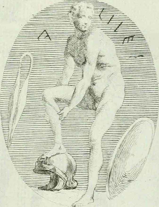 An illustration from Recueil d'antiquités egyptiennes, etrusques, grecques et romaines, 1756, leaf 500