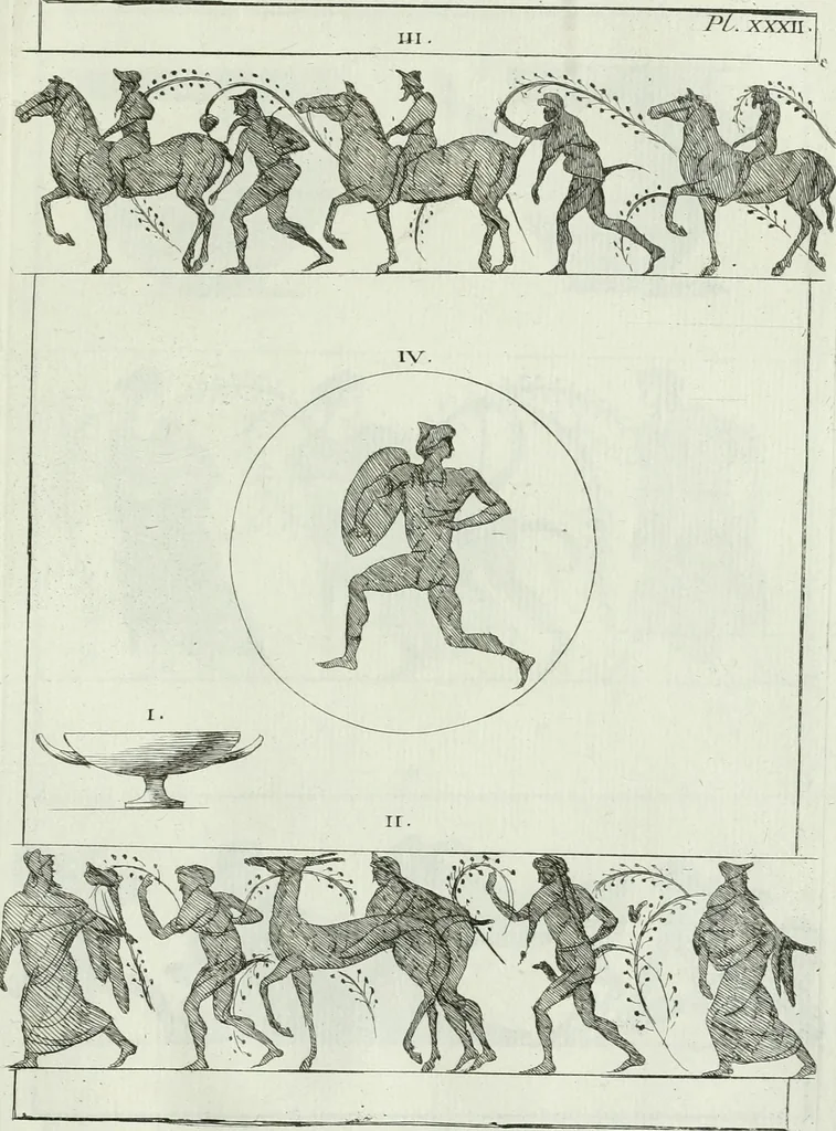 An illustration from Recueil d'antiquités egyptiennes, etrusques, grecques et romaines, 1756, leaf 508