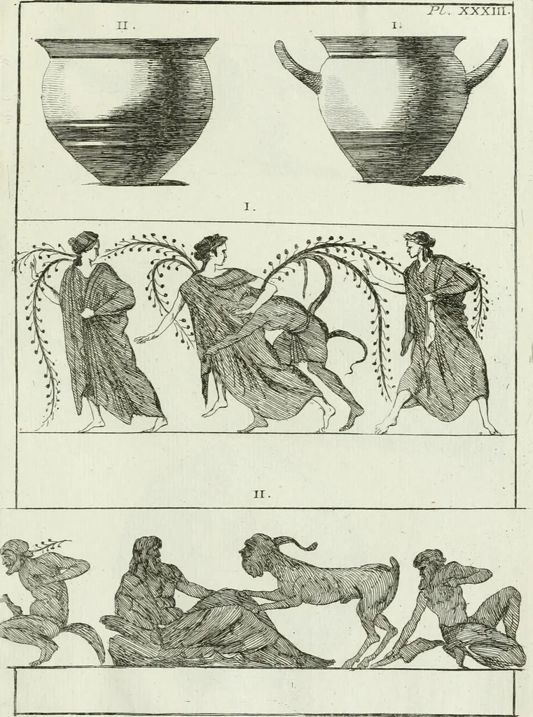 An illustration from Recueil d'antiquités egyptiennes, etrusques, grecques et romaines, 1756, leaf 510