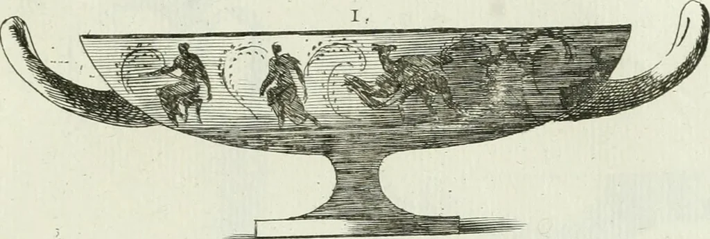 An illustration from Recueil d'antiquités egyptiennes, etrusques, grecques et romaines, 1756, leaf 512