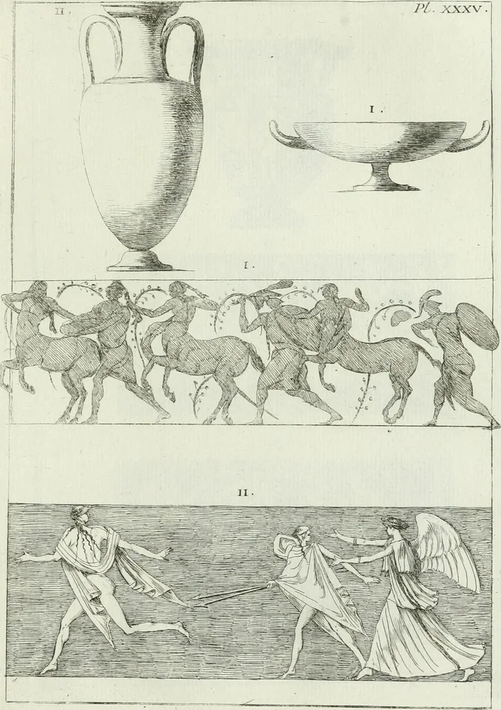 An illustration from Recueil d'antiquités egyptiennes, etrusques, grecques et romaines, 1756, leaf 514