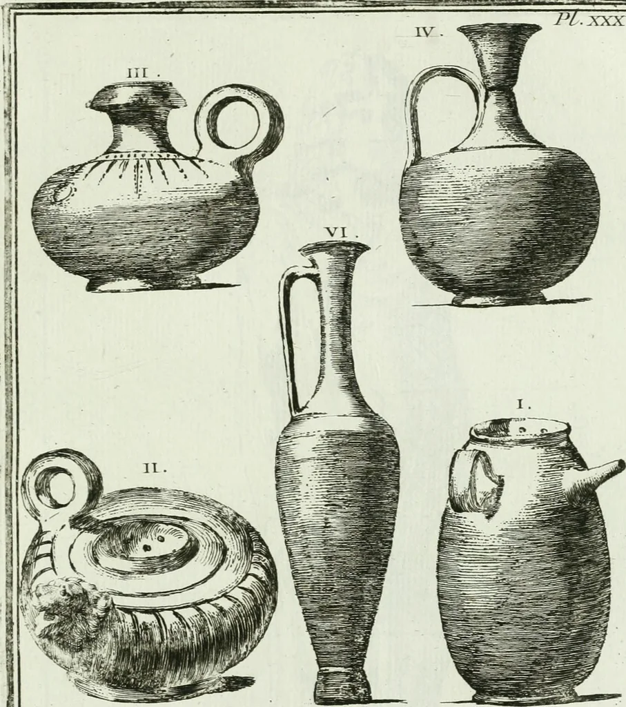 An illustration from Recueil d'antiquités egyptiennes, etrusques, grecques et romaines, 1756, leaf 520