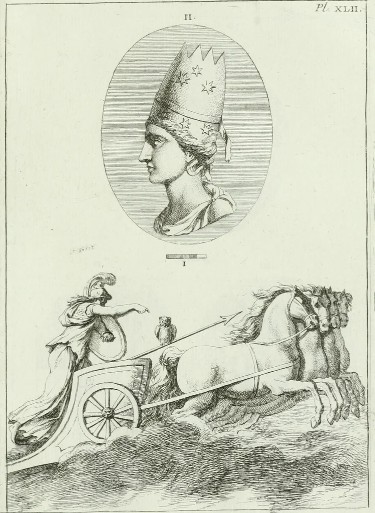 An illustration from Recueil d'antiquités egyptiennes, etrusques, grecques et romaines, 1756, leaf 528