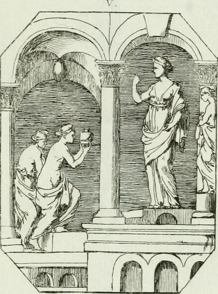 An illustration from Recueil d'antiquités egyptiennes, etrusques, grecques et romaines, 1756, leaf 536