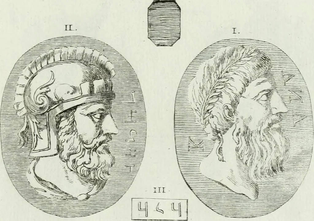 An illustration from Recueil d'antiquités egyptiennes, etrusques, grecques et romaines, 1756, leaf 536