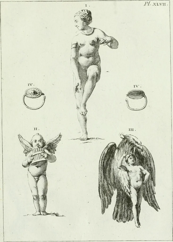 An illustration from Recueil d'antiquités egyptiennes, etrusques, grecques et romaines, 1756, leaf 538