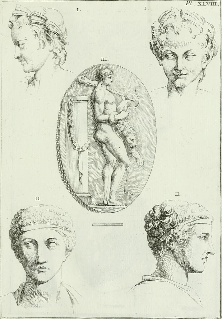 An illustration from Recueil d'antiquités egyptiennes, etrusques, grecques et romaines, 1756, leaf 540