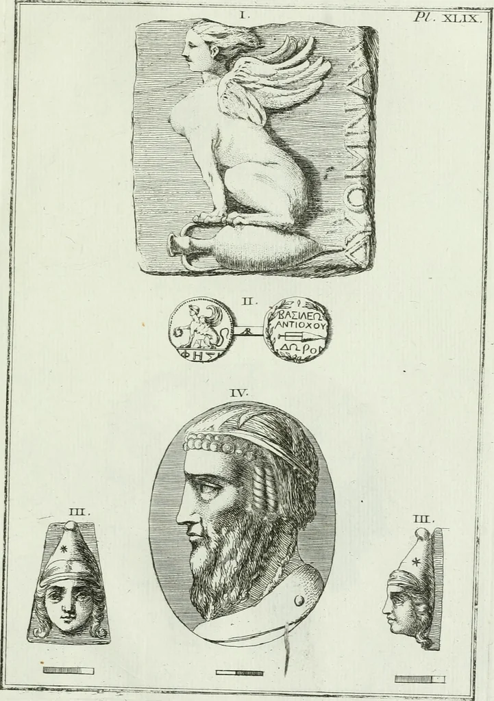 An illustration from Recueil d'antiquités egyptiennes, etrusques, grecques et romaines, 1756, leaf 542