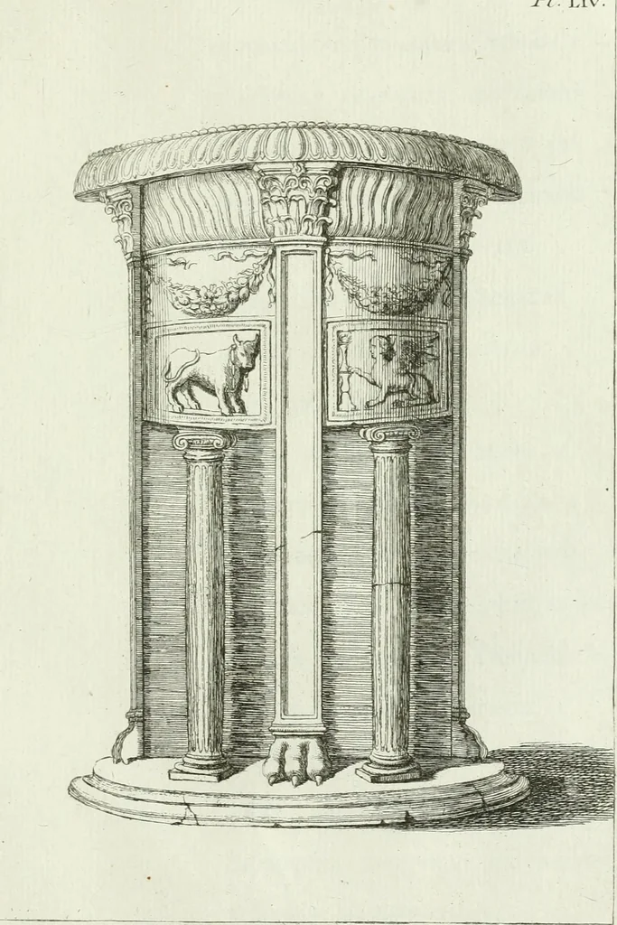 An illustration from Recueil d'antiquités egyptiennes, etrusques, grecques et romaines, 1756, leaf 552