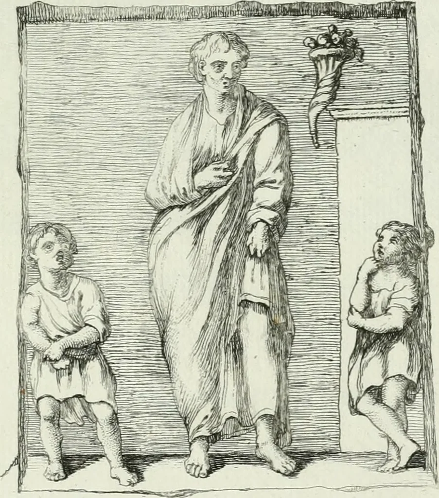 An illustration from Recueil d'antiquités egyptiennes, etrusques, grecques et romaines, 1756, leaf 594