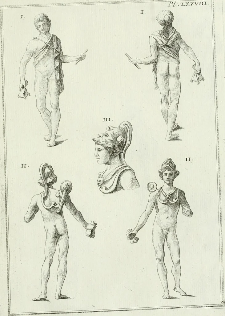An illustration from Recueil d'antiquités egyptiennes, etrusques, grecques et romaines, 1756, leaf 604