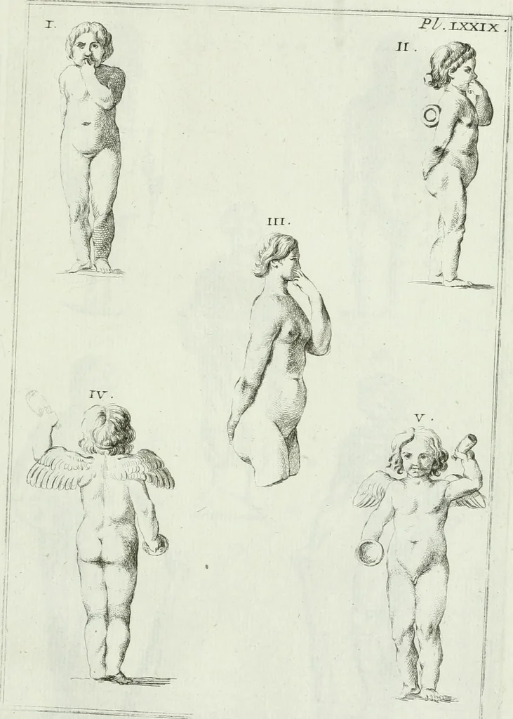 An illustration from Recueil d'antiquités egyptiennes, etrusques, grecques et romaines, 1756, leaf 606