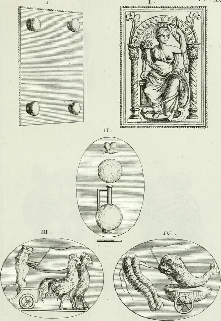 An illustration from Recueil d'antiquités egyptiennes, etrusques, grecques et romaines, 1756, leaf 628