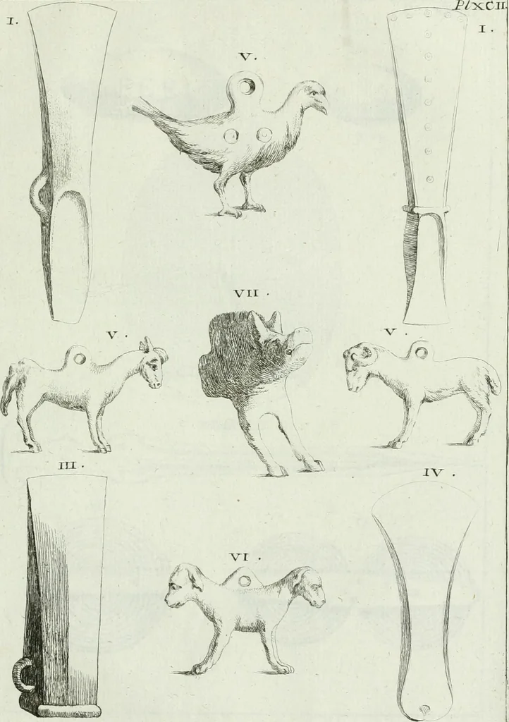 An illustration from Recueil d'antiquités egyptiennes, etrusques, grecques et romaines, 1756, leaf 632