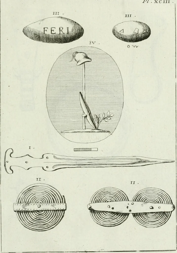 An illustration from Recueil d'antiquités egyptiennes, etrusques, grecques et romaines, 1756, leaf 634